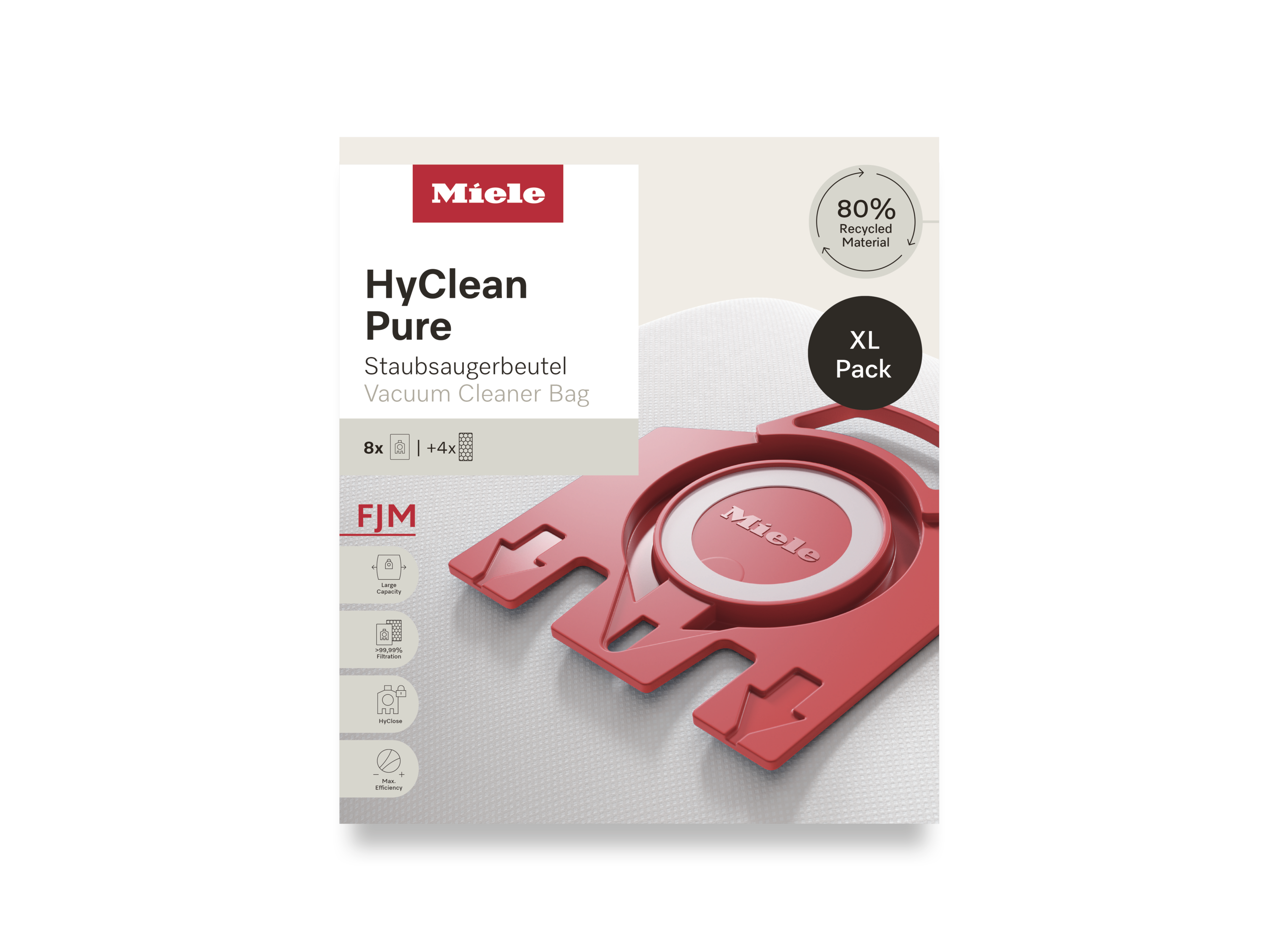 Комплект мешков-пылесборников HyClean Pure FJN XL Miele купить в Саратове | Всегда в наличии! | Артикул 12498160 | Официальный сайт