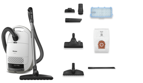 Миле Пылесос Guard M1 Parquet Flex SVTF0 бриллиантовый белый Miele