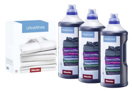 Набор моющих средств для ухода за бельём 3×UltraColor + 1×UltraWhite Miele купить в Саратове | Всегда в наличии! | Артикул 11518190 | Официальный сайт