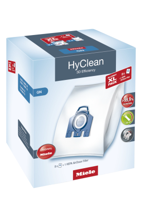 Комплект мешков пылесборников Allergy XL Pack 2 HyClean GN + фильтр HA 50 Miele купить в Саратове | Всегда в наличии! | Артикул 10632880 | Официальный сайт